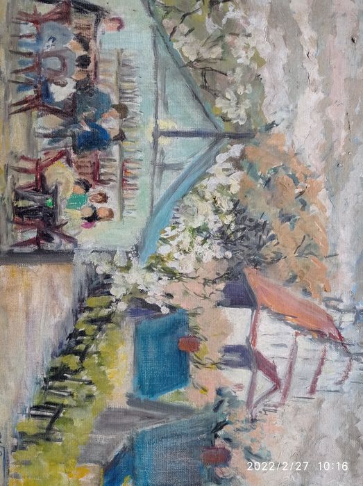 Obraz "Cerkiew w Bieszczadach" 34 x 41 cm