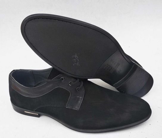 Мужские кожаные туфли классические классика чёрные