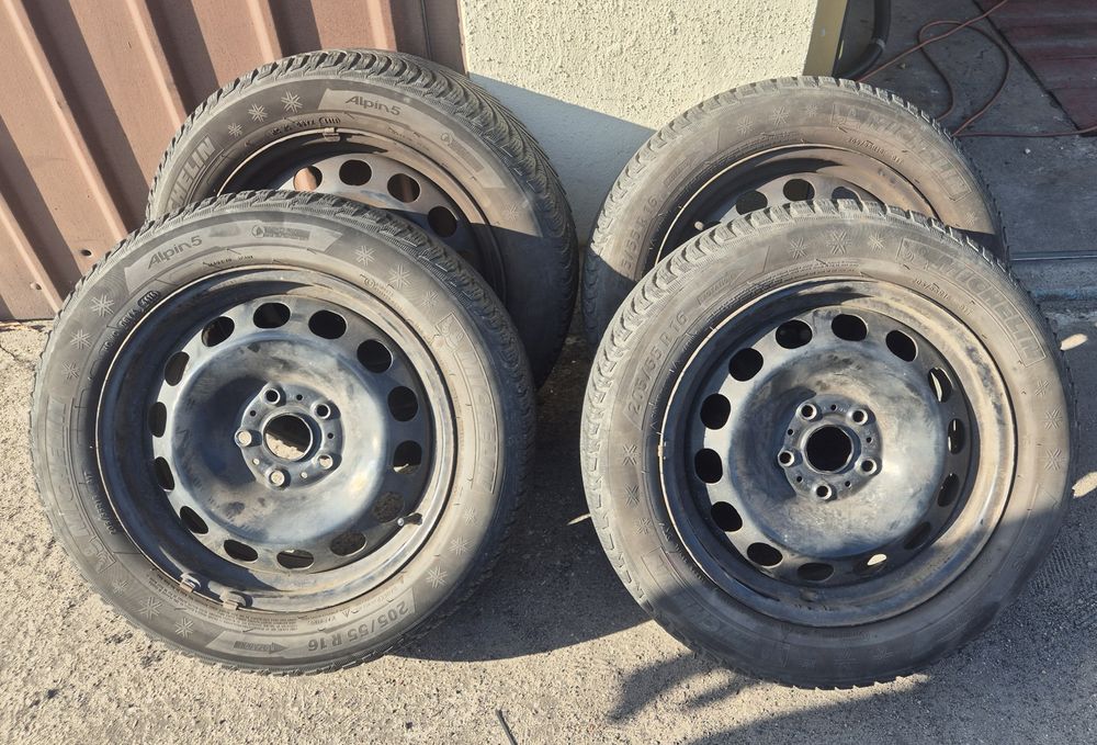 Koła Zimowe VW 5x112 Michelin Pilot 205/55/16 Komplet okazja