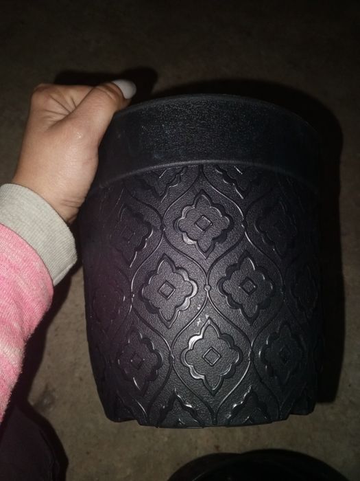 Donica plastikowa czarna
