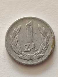 Moneta 1zł 1957 rok stan II/III PRL bez znaku mennicy