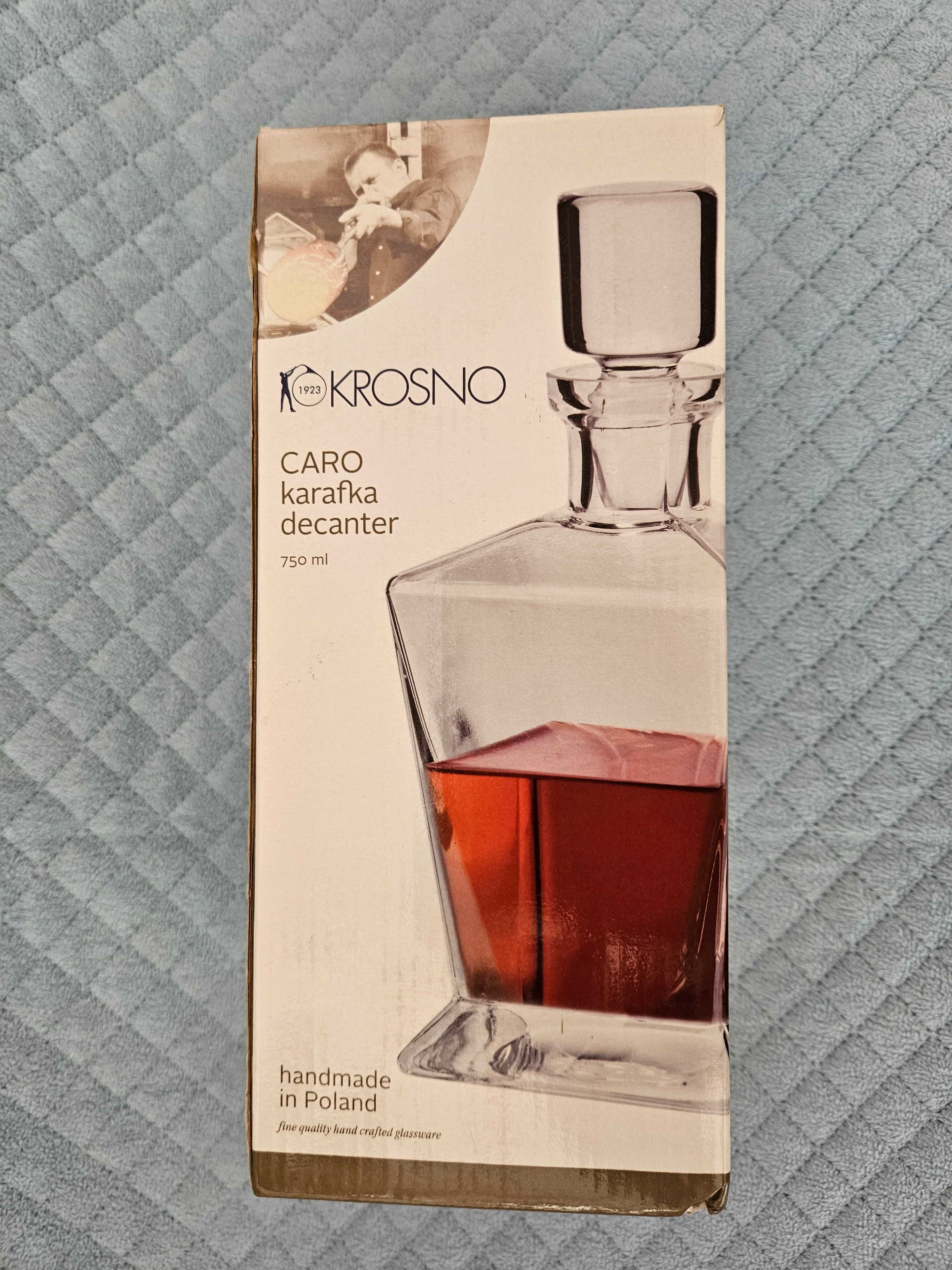Karafka do whisky - Caro (KROSNO); Handmade; 750ml; NOWA