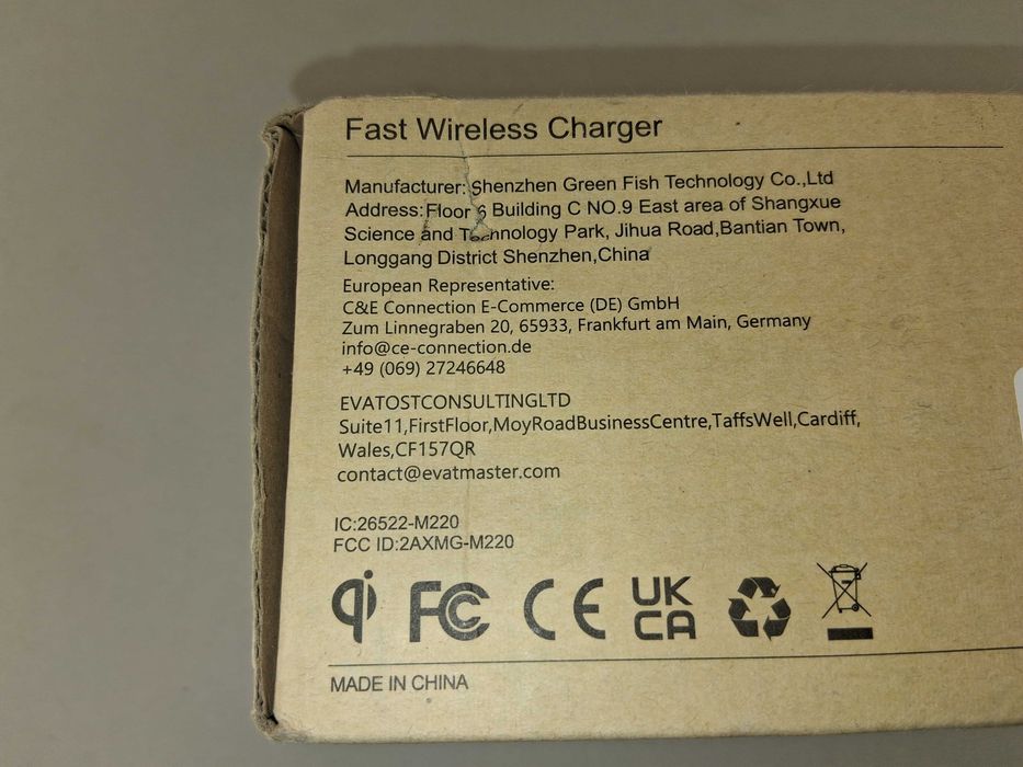 N119 NANAMI M220 Fast Wireless Ładowarka Indukcyjna 10W Qi