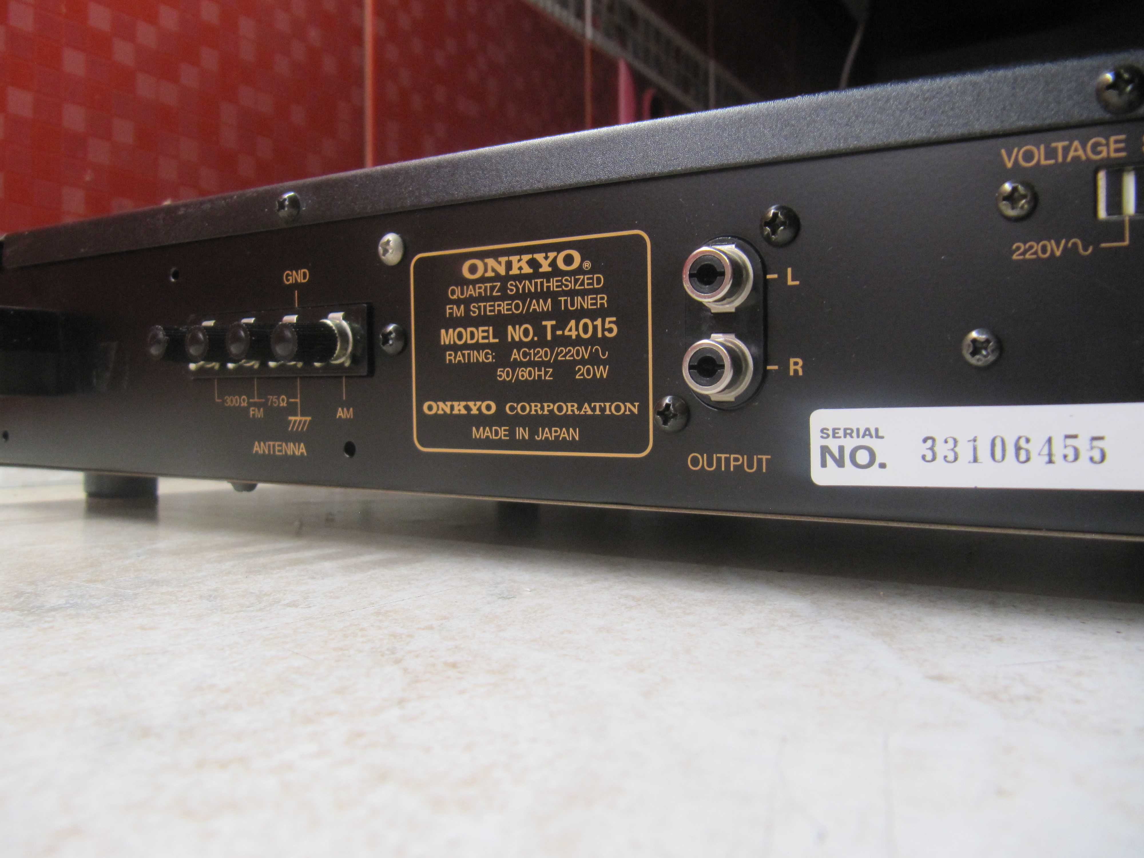 ONKYO T-4015 FM/AM Tuner на ПОЛЕВЫХ Транзисторах *SUPER Sound (Japan)