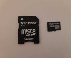 Флешка micro SD transcend 16 gb