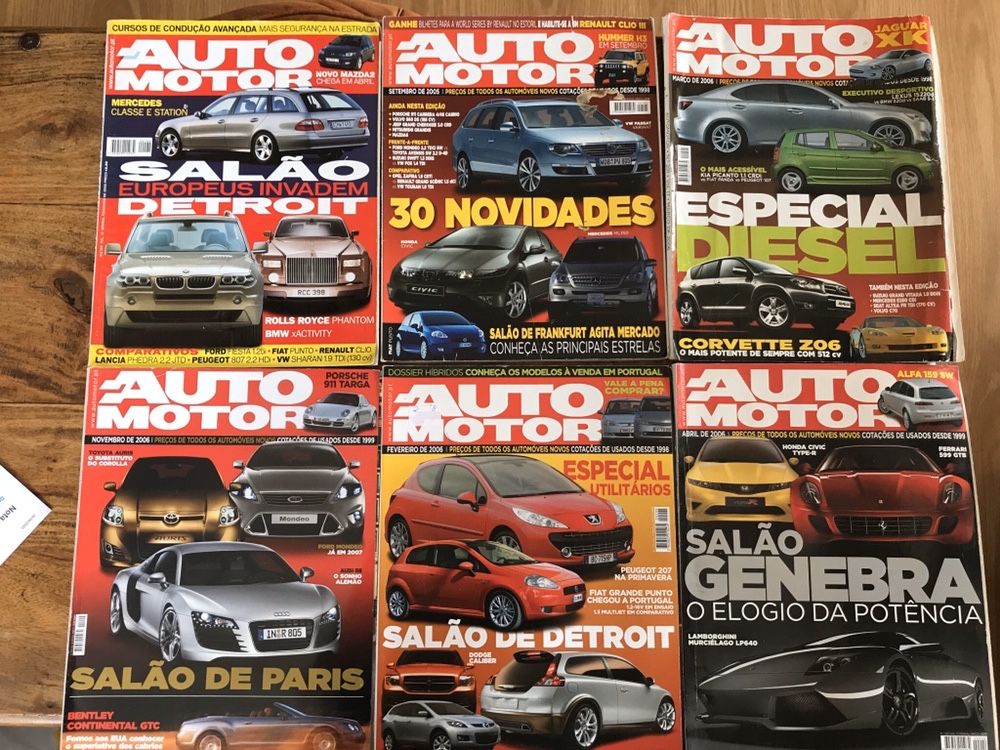 Revistas automoveis AUTOMOTOR varios numeros