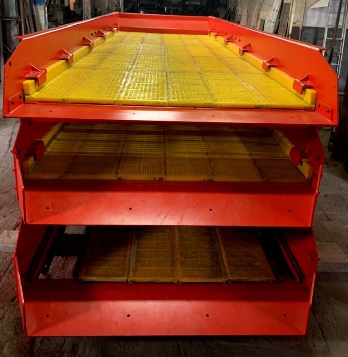 Przesiewacz trzypokładowy „na mokro” typu: PB-3x9/M19 (1,7x5)