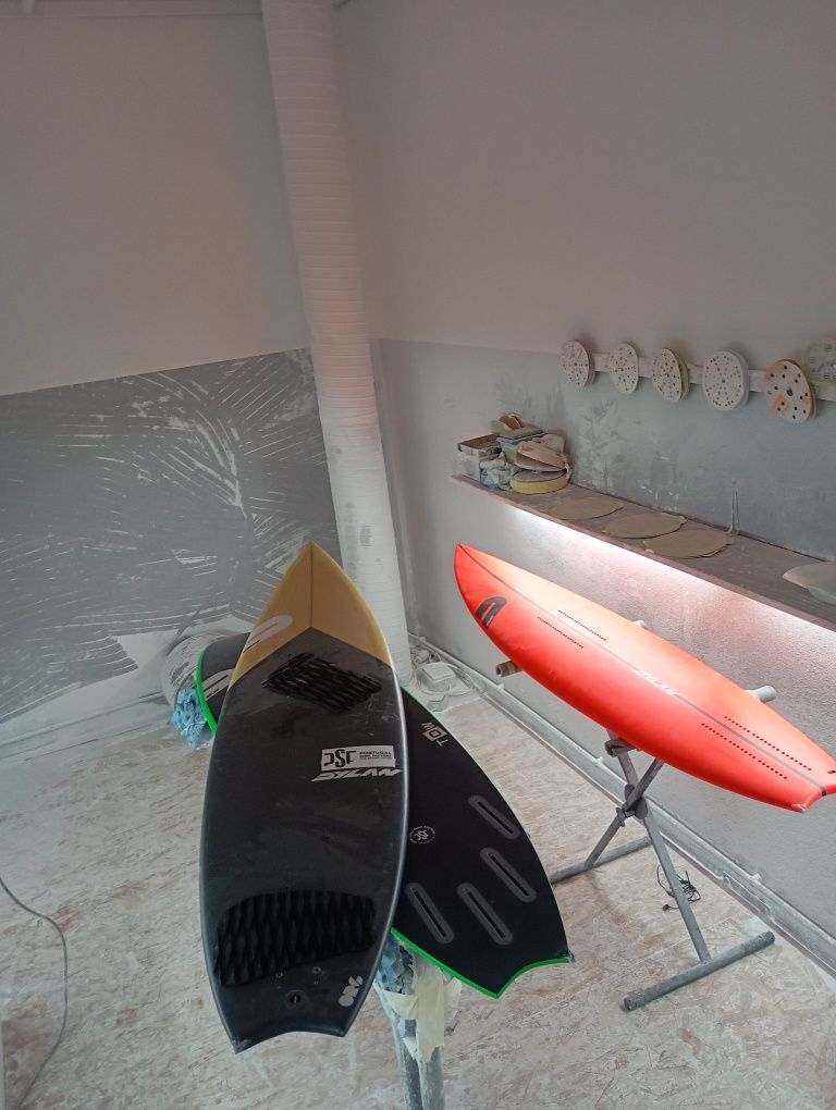 Todo o tipo de reparações em pranchas de surf, kite, skiming, etc