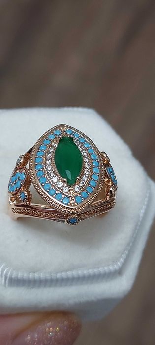 Złocony pierścień 585 Retro waga 5,9 g WYPRZEDAŻ!!!