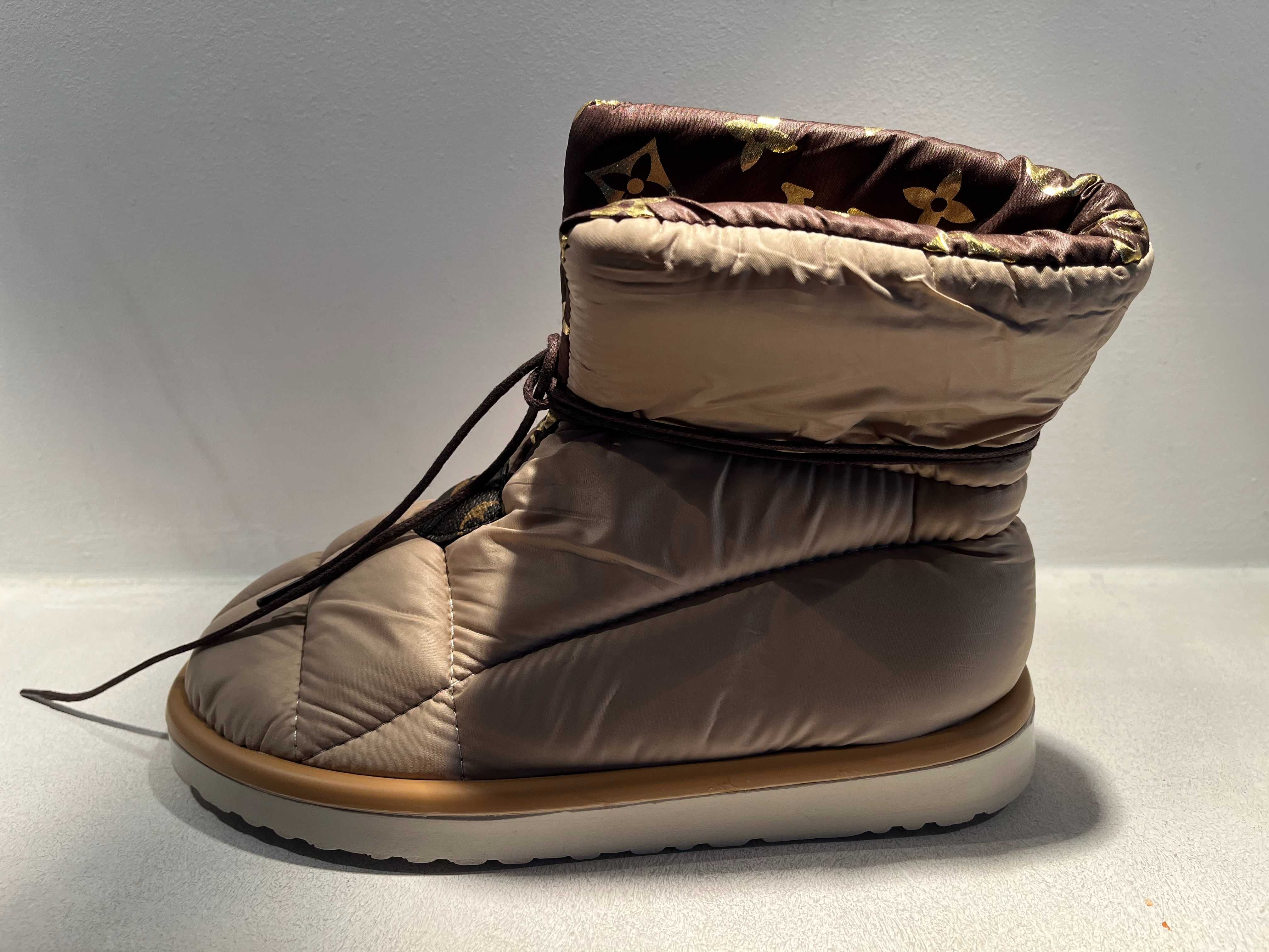 Botki Louis Vuitton beżowe
