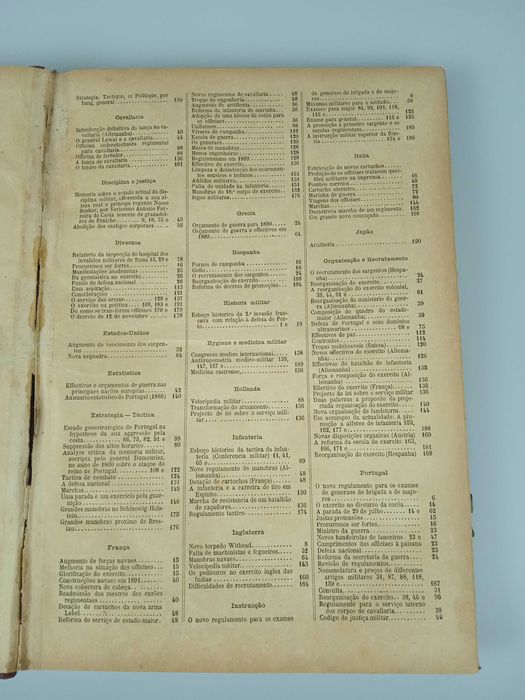 O Exercito Português - 1890 (periódico militar encadernado)