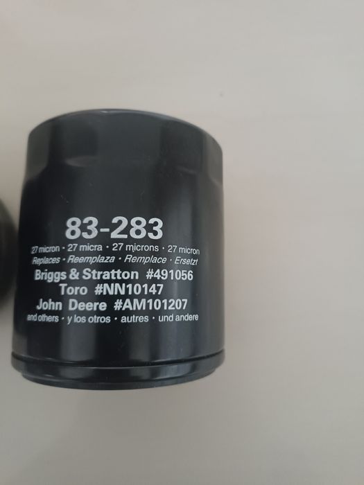 Filtr oleju do kosiarki traktorka 2 szt