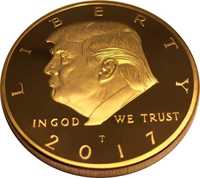 Moedas Donald Trump (4 Variedades Disponiveis)