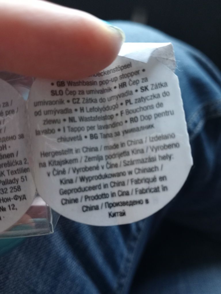 Zatyczka do zlewu nowa w muszelki