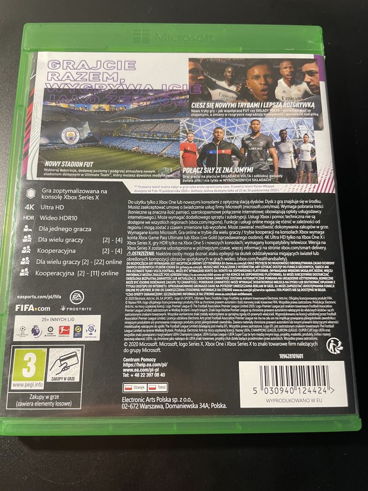 FIFA 21 Xbox series X i Xbox one