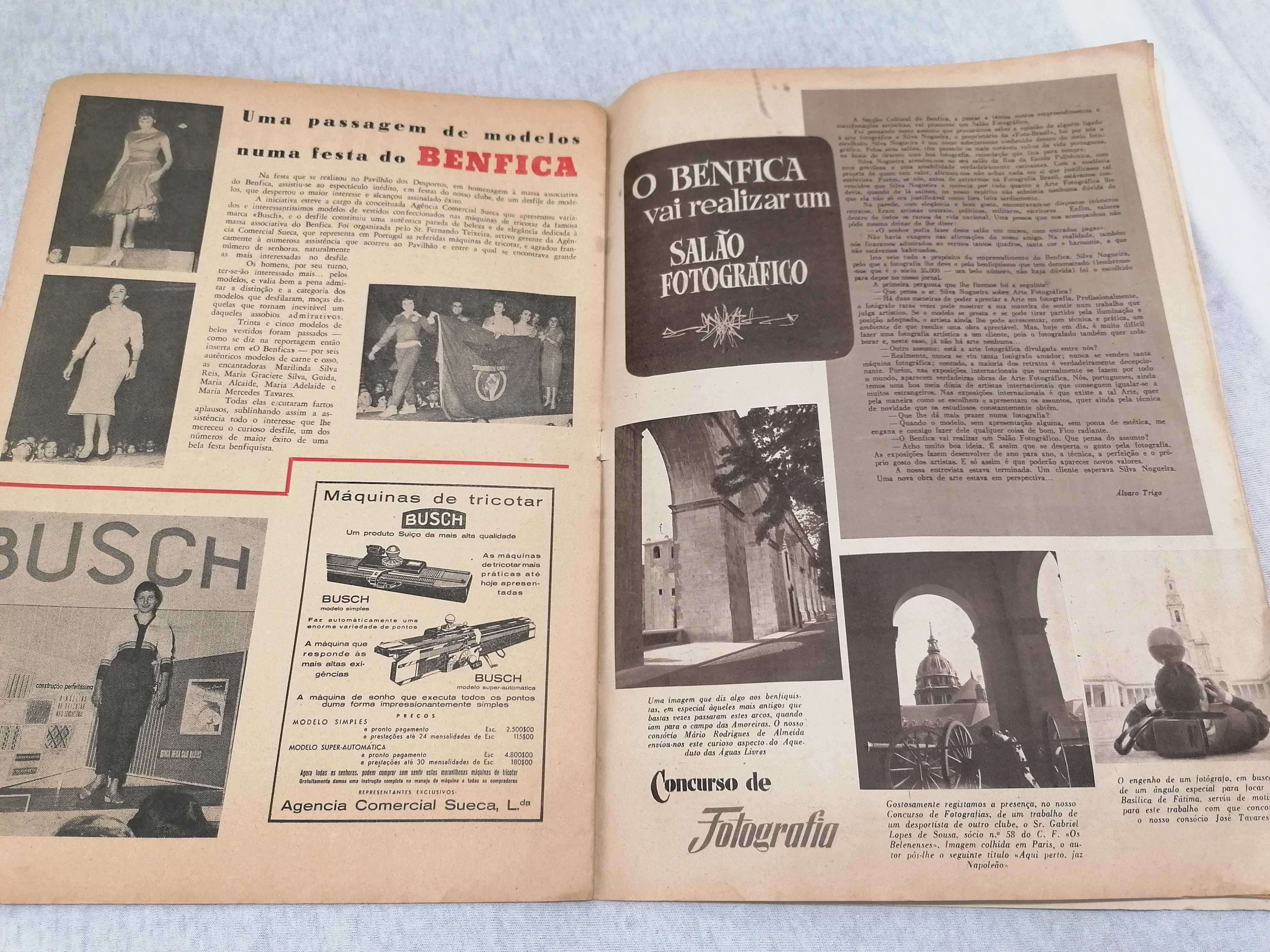 Revista "O benfica", Janeiro 1959, nº 16,  vintage.