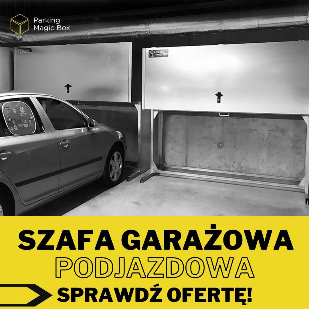 Schowek na rower, szafa garażowa, zabudowa, piwnica na parkingu