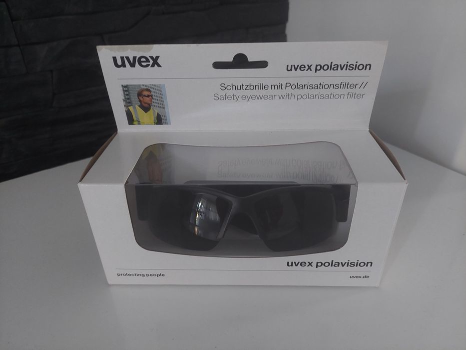 Okulary sportowe ochronne Uvex UV polaryzacyjne polavision 9231.960