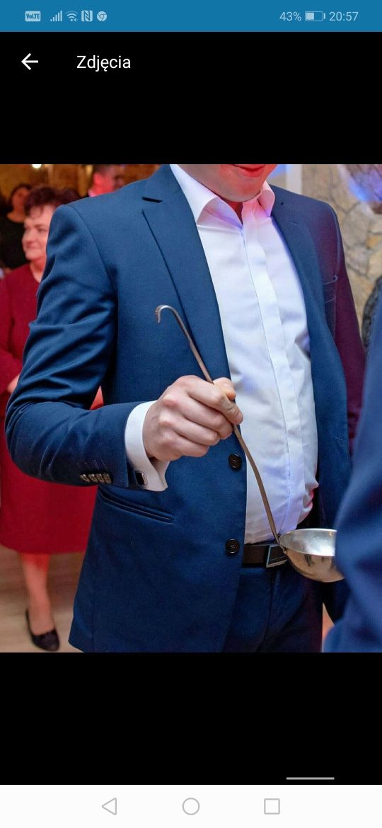 SLIM garnitur Granatowy plus pokrowiec RECMAN