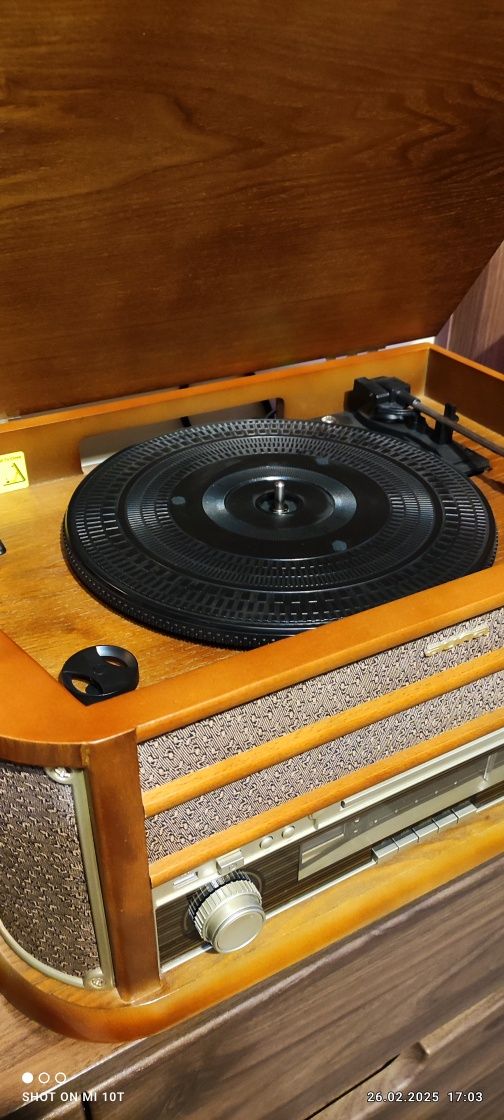 Wieża stereo auna z gramofonem