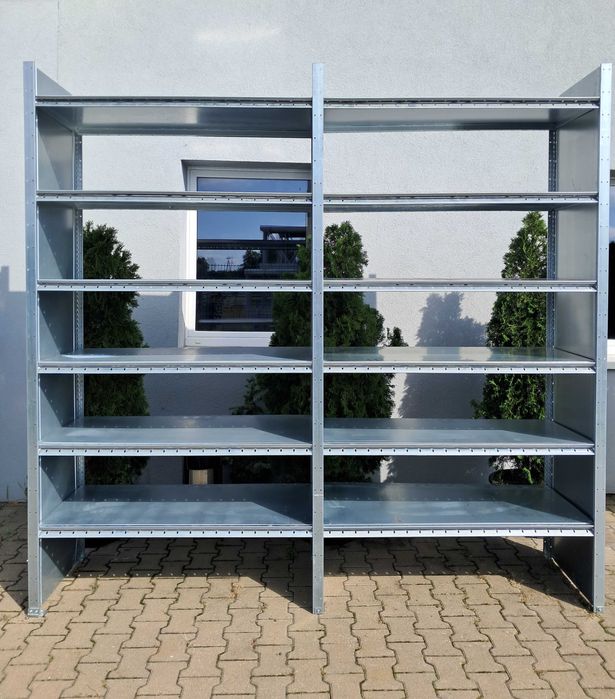Regał metalowy z pólkami sklepowe regały półkowe 250x129cm DEXION Hi