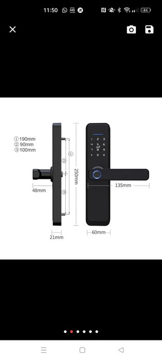 Fechadura inteligente com impressão digital, PIN ou cartão. Excelente.