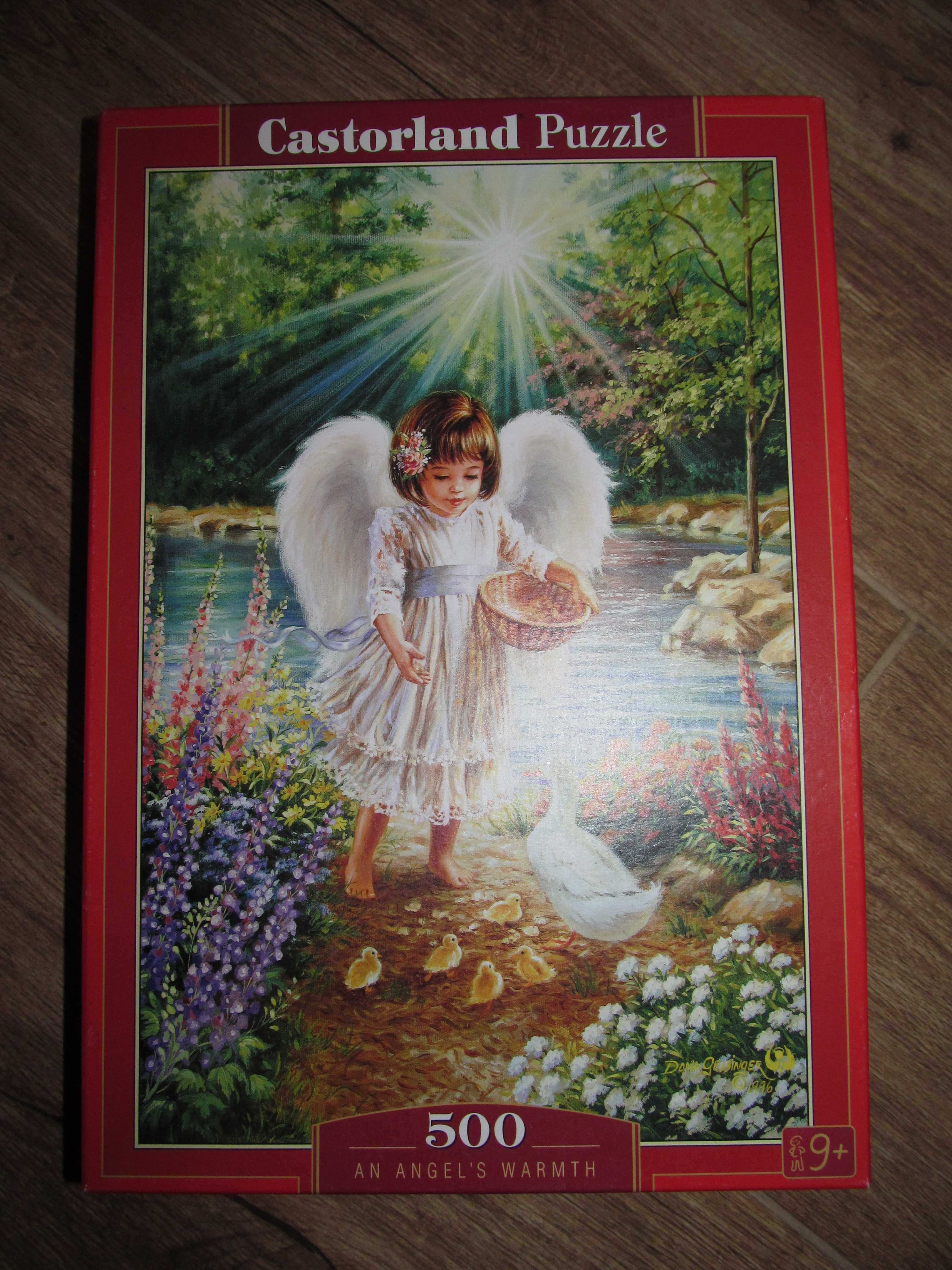 Puzzle z dziewczynką, z aniołem 500; 47x33 cm