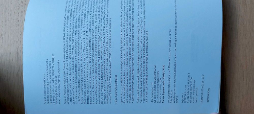 Historia 2 cz. 1 Nowożytność, zakres rozszerzony, wyd. Operon