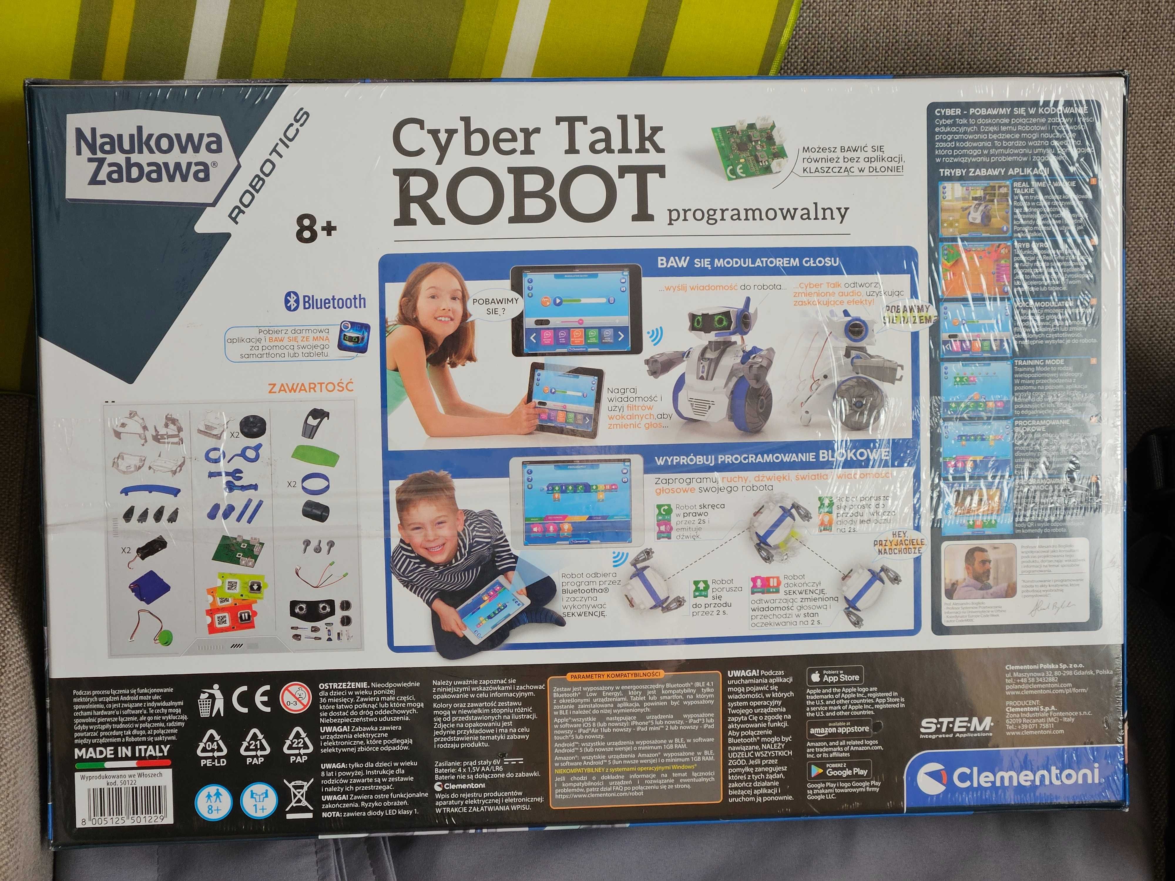 Cyber Talk Robot Clementoni - nowe, nierozpakowane, zafoliowane