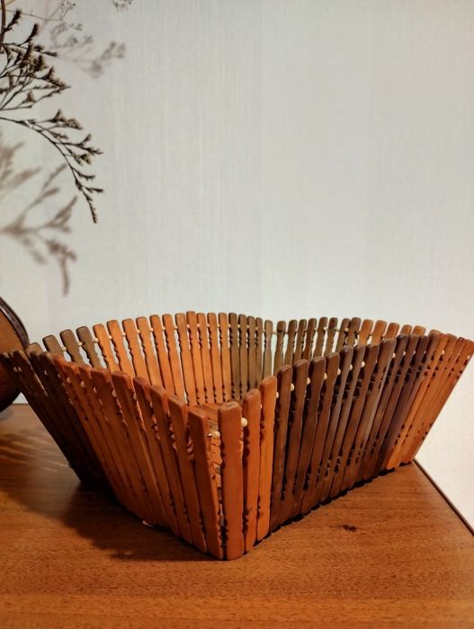 Корзинка из бамбука для хлеба и фруктов