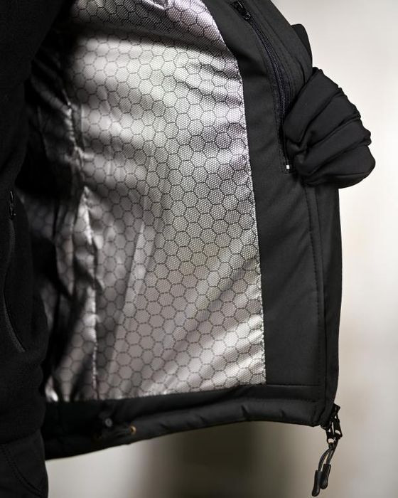 Чорний зимовий військовий комплект Зимовий тактичний костюм 5в1 чорний