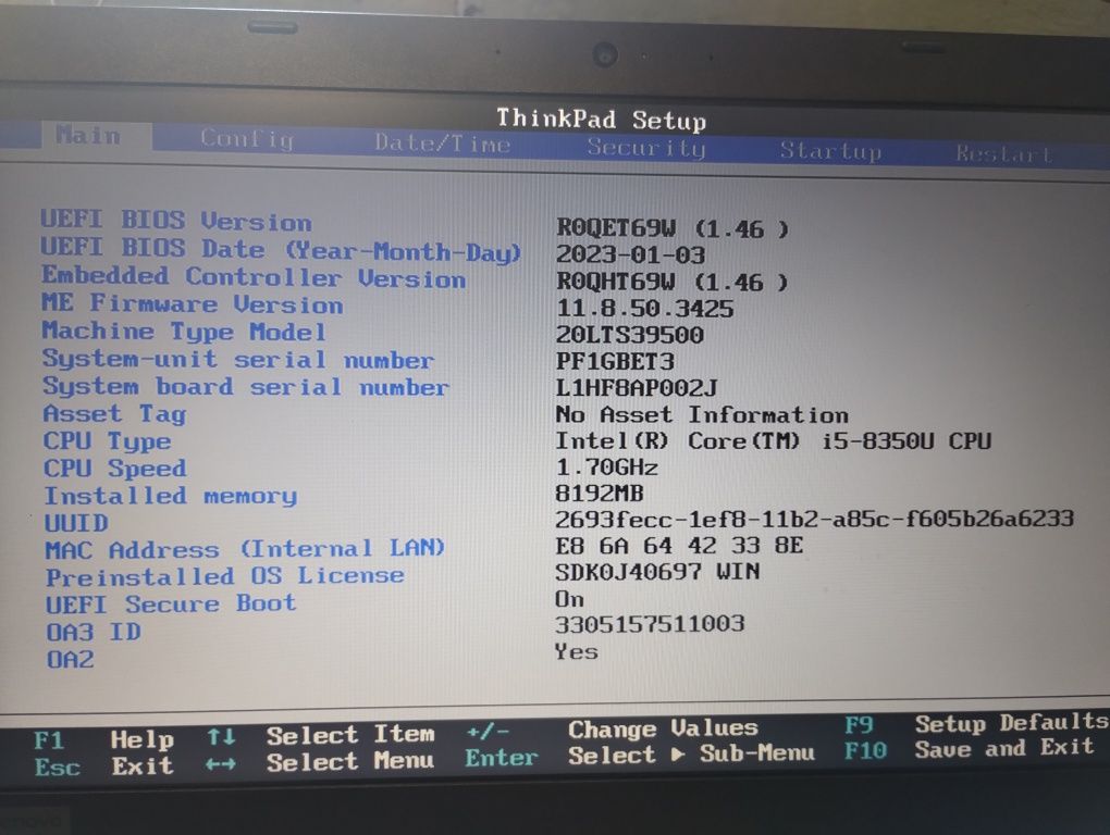 Ноутбук Lenovo ThinkPad l480 i5/8ram/256ssd