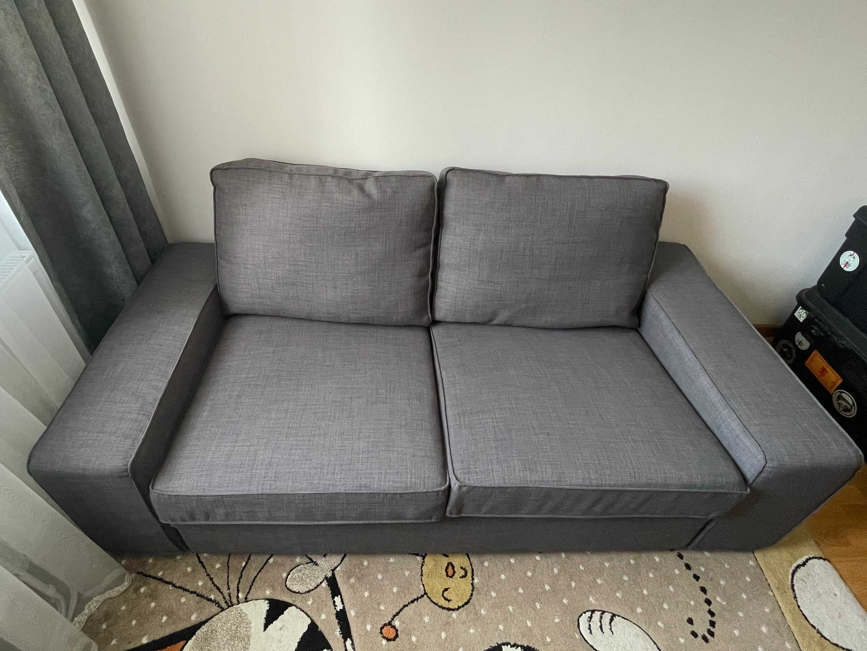 Sofa 2-osobowa Ikea KIVIK, ciemnoszara