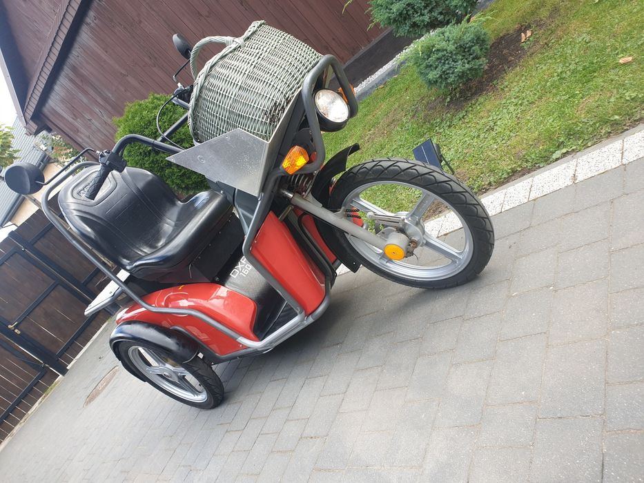 Trójkołowiec   Pojazd skuter elektryczny Kyburz DXP 50km/h  hak 200kg