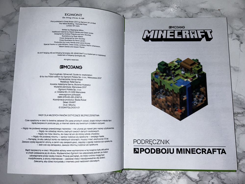 Książka Minecraft - podręcznik podboju Minecraft'a