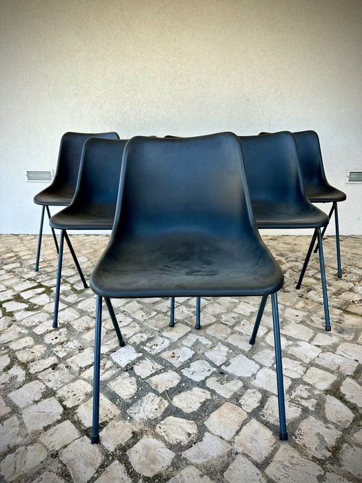 6 cadeiras Handy Robin Day Vintage