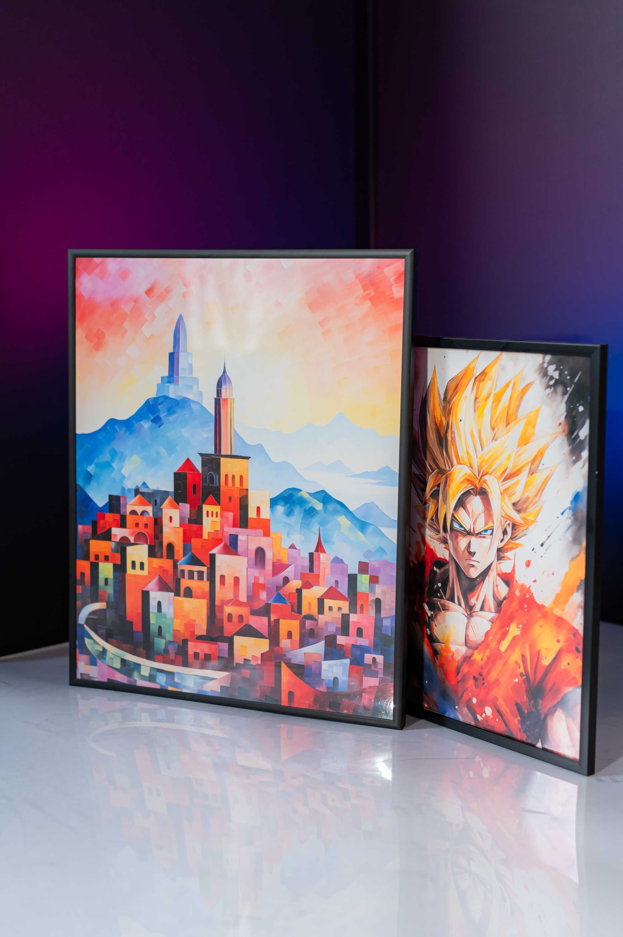 Plakat na Ścianę Obraz Dragon Ball Z Vegeta SSJ2 Anime 50x70 cm