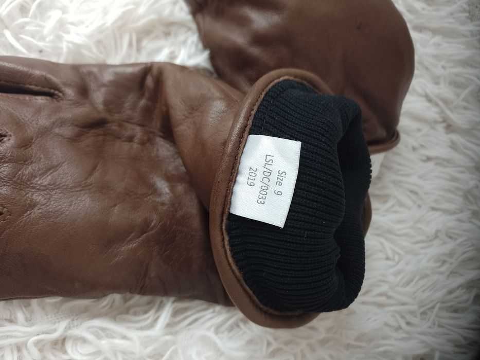 Перчатки чоловічі шкіряні, р. 9