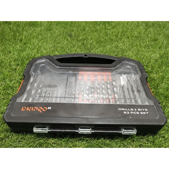 Набір свердл та біт DNIPRO-M Impact, 62 шт. (Уцінка)