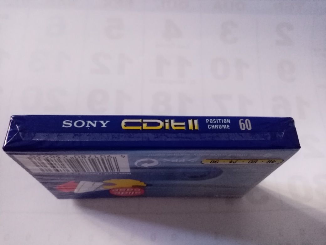 Cassete áudio virgem Sony cdit II 60/90 slide case