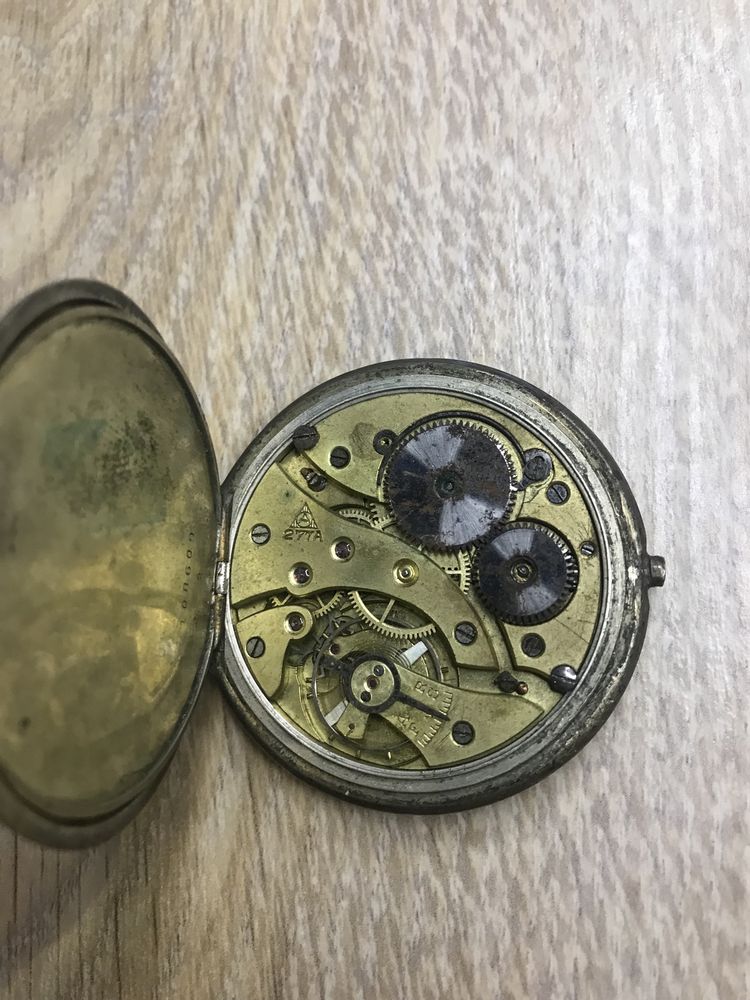 Часы карманные Alpina с немецкой гравировкой