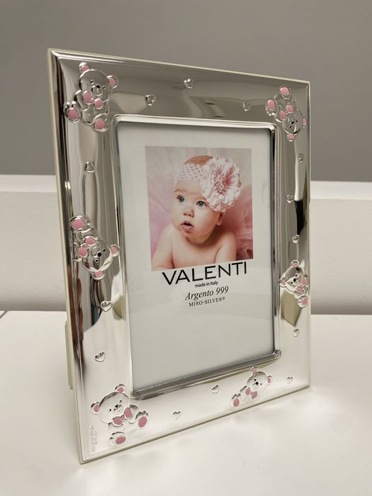 Moldura de prata pura - para menina