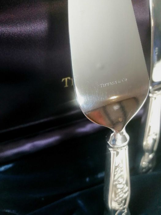 Conjunto Vintage Tiffany & Co. para Servir Queijo – Caixa Original