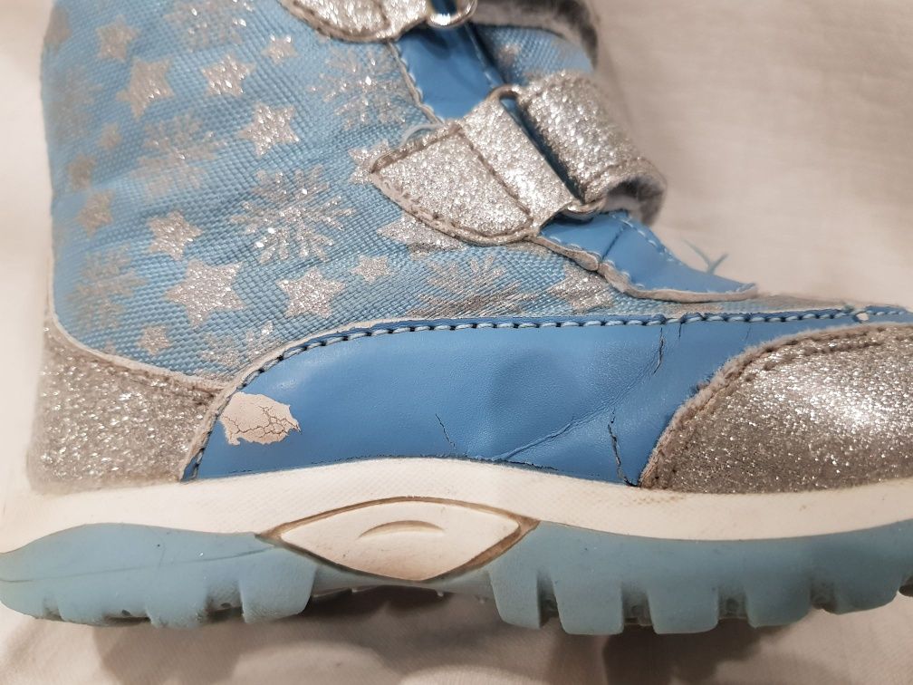 Зимові чобітки черевики ботинки Ельза придане серце Frozen