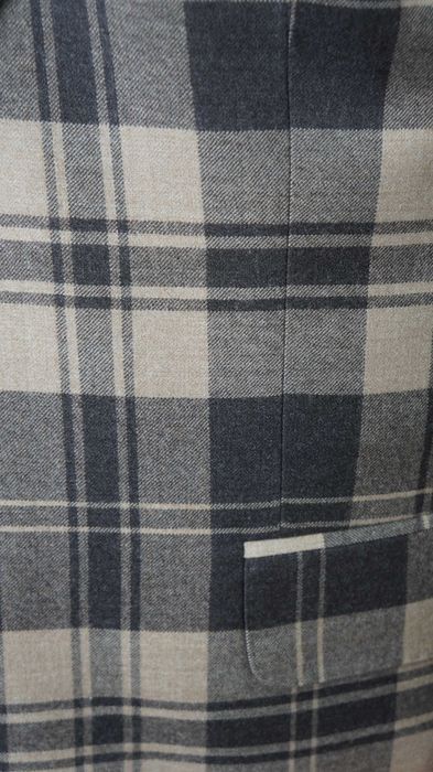 Garnitur Nowy Bytom Wełna Rozmiar 176/108/96 Brąz/Beż Krata