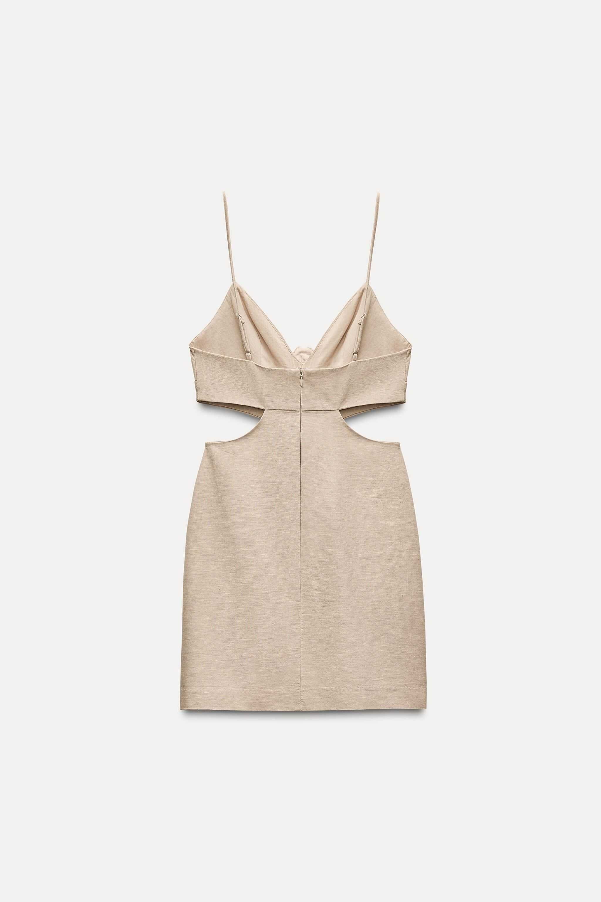 Zara sukienka z różą XS