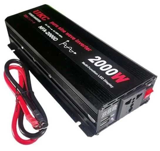 2000W Чистый синус 12V/220v DC/AC Инвертор Преобразователь для котла