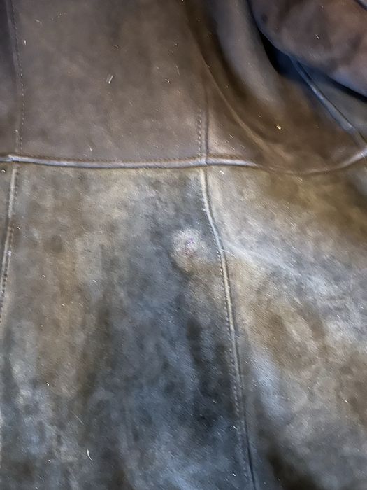 Casaco pele carneiro e gola raposa