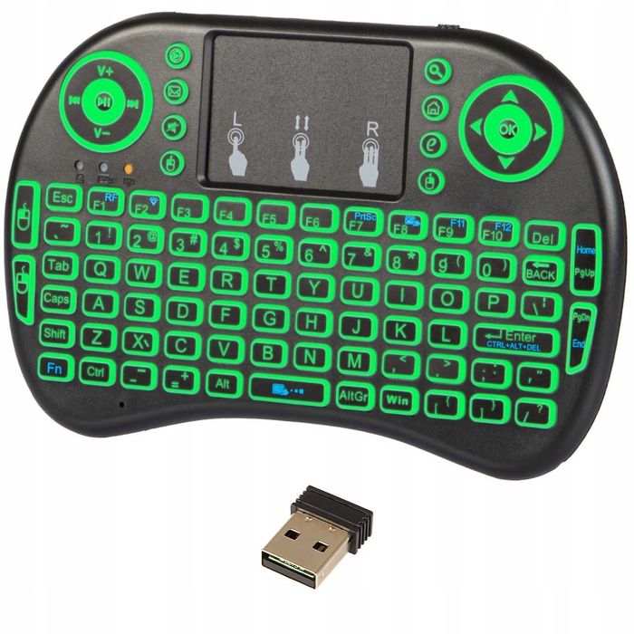 Klawiatura membranowa Mini Klawiatura Bezprzewodowa z Touchpad