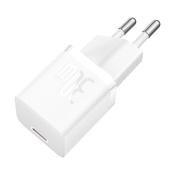 Miniładowarka sieciowa Baseus GaN5/30W USB-C - biała